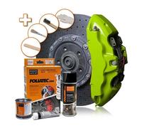 FOLIATEC Toxic Green Brake Caliper Paint 7 Pieces Kit Protective FT2177