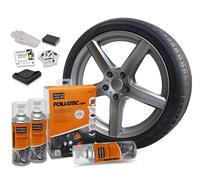 Foliatec Universal 2C Spray Paint Kit - gunmetal metallic glossy 3x400ml