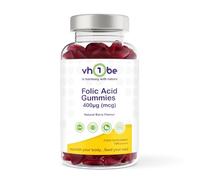 Folic Acid Gummies 400µg - Prenatal & Pregnancy Support - Berry Flavour Vegan Supplement - 120 Gummies