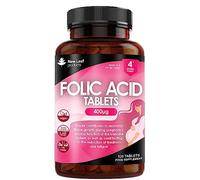 Folic Acid Pregnancy Tablets High Strength Folate Vitamins - 120 Tablets Folic Acid Vegan Prenatal Vitamins for Women 400mcg, Vitamin B9 Prenatal - Pregnancy Supplements - UK Made