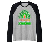Folic Acid T-Shirt - Folic Acid Awareness Week Raglan Baseball Tee