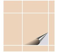 FoLIESEN Tile Sticker 20x25 cm (~ 8x10 Inch) - Tile Stickers for Bathroom & Kitchen - Pack of 8, Ivory matt