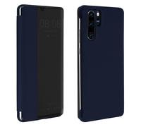 Folio Case for Huawei P30 Pro Window Time Display Video Stand Navy