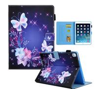 Folio Case for iPad Air 11 Inch M2 2024 - Slim Fit Premium Vegan Leather Standing Cover with Auto Sleep/Wake, Double butterfly