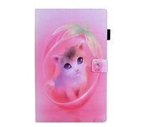 Folio Case for iPad Air 11 Inch M2 2024 - Slim Fit Premium Vegan Leather Standing Cover with Auto Sleep/Wake, Foundation cat