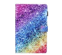 Folio Case for iPad Air 11 Inch M2 2024 - Slim Fit Premium Vegan Leather Standing Cover with Auto Sleep/Wake, Colorful diamonds