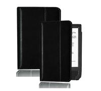 Folio Leather Case Compatible with PocketBook 631 Touch HD Ebook eReader Cover Lightweight Protective Shell Fit PB631 Plus(Black,Touch HD - HD 2)