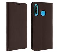 Folio Leather Huawei P30 Lite / Honor 20S Case Card-holder Video Stand Brown