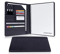 Folio Planner Cover for Rocketbook Smart Notebook- Waterproof Portfolio Organizer Fits A4/Letter Size (8.5x11 Inch), Professional Academic & Office Use (Black)