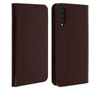 Folio Real Leather for A50 / A30s Case Card-holder Video Stand Brown