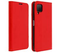 Folio Real Leather Huawei P40 Lite Case Card-holder Video Stand Red