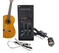 Folk Acoustic Guitar Pickup, Amplifies Guitar Tone Pickups, Enhanced Audio Features with Precise Volume Control, Equalizer for Musicians, Bands, Studios, Home Practice, Live Performance