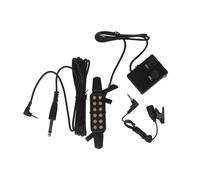 Folk acoustic guitar pickup portable hole-free pickup with microphone microphone pickup (Color : Gold)