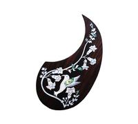 Folk Acoustic Guitar Water Drop-shaped Rosewood Pickguard Guitar Scratch-resistant Decorative Plate Guitar Replacement Parts