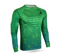 FOLK APPAREL Goalkeeper Jersey Chest Padded Goalie Shirt for Adult/Kids Soccer Elbow Padded Youth/Adult Sizes Long Sleeve, Green, XL