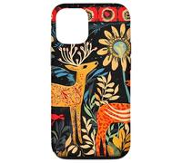 Folk Art Deer In Enchanted Forest Case for iPhone 12/12 Pro