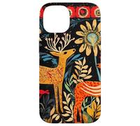 Folk Art Deer In Enchanted Forest Case for iPhone 14