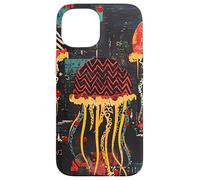 Folk Art Jellyfish Trio Pop Art Case for iPhone 15