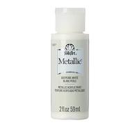 Folk Art K659 Metallic Acrylic Paint in Assorted Colors (2 oz), 6102, 2 Ounce Pearled white