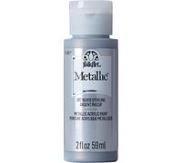 Folk Art Metallic Acrylic Paint in Assorted Colors (2 oz), 6102, 2 Ounce Sterling Silver