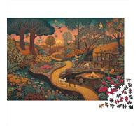 Folk Art Rätsel Für Erwachsene |Mexican Traditional Community Life| Familienspaß-Puzzles 1000pcs (75x50cm) Erwachsene