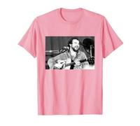 Folk Blues Singer Live By Everard Smith T-Shirt, Men, Pink, Medium