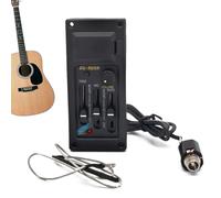 Folk Classical Guitar Pickup - EQ-505 3-band EQ Acoustic Guitar Pickup - ABS Material | 4 Inch 3-Band Equalizer 120g, One-Click Tone Control System For Acoustic And Electric-Acoustic Guıtar Use