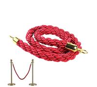 Folk Control Rope - 1.5 Meter Twisted Party Safety Equipment - Wedding Barrier Rope,For Janitorial Staff Restaurant Museum Bank Waiting Areas Red Carpet Events Building Zones Private