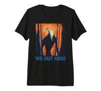 Folk Creature Forest Wendigo We Here Cryptid Halloween Premium T-Shirt