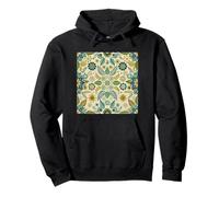 Folk Floral Pattern, Scandinavian Inspired 01 Pullover Hoodie