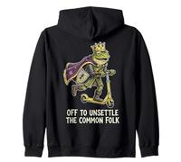 Folk Frog King Funny To Unsettle The Common Zip Hoodie