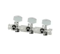 Folk Guitar Open Three Row Chrome Plated Metal Knobs Traditional Hulusi Musical Instrument(Type 1)