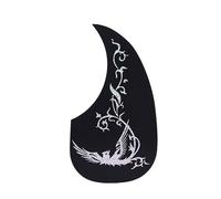 Folk Guitar Pickguard 41-inch Teardrop-shaped Wooden Guitar Strum Baffle(E)