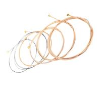 Folk Guitar Replacement Strings Coated Bronze 6 Set | Acoustic Ball End Pack, 11-52 Gauge for Routine Practice Needs Lesson Backup Storage