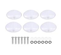 Folk Guitar String Button Handle Knob Head Cap 6Pcs Lightweight Portable Replacement Tuning Peg Buttons Parts for Electric Acoustic Guitar Players Plastic Material (White)