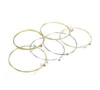 Folk Guitar String Set - Complete 6-Piece Set, Clear Sound Wires, Versatile Power Selection, Comfortable Finger Response, Construction Accessories, Studio Concert SC