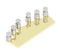 Folk Guitar String Tuning System, Metal Guitar Ferrule Bridge Device for 39 Inch Guitars, Improves Tone Volume and Sustain with Compact Precision Design (Gold)