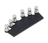 Folk Guitar String Tuning System, Metal Guitar Ferrule Bridge Tuning Device for Tone Volume Sustain Improvement, Compact Bridge Plate for 39 Inch Acoustic Guitars (Black)