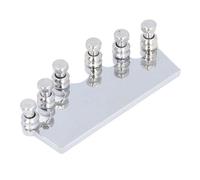 Folk Guitar String Tuning System, Metal Guitar Ferrule Bridge Tuning Device, Improve Tone Volume Sustain, 2.4GHz Keyboard for Smart TV, Compact Design for 39 Inch Guitars, Enhanced (Silver)