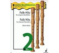 Folk Hits 3Sbfl. Book [Softcover] 3 Soprano Recorders Schott Music