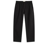 Folk Men's Drawcord Assembly Pant Black Seersucker