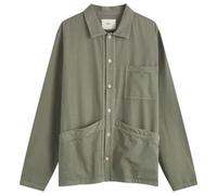 Folk Men's Meyer Shirt Jacket Dark Sage Herringbone