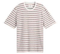 Folk Men's Multistripe T-Shirt Ecru/Red Oxide Mix