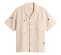 Folk Men's Presented by END. Relaxed Soft Collar Vacation Shirt Ecru People Embroidery Medium