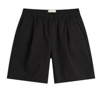 Folk Men's Relaxed Assembly Shorts Black Seersucker