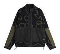 Folk Men's Signal Fleece Jacket Navy Circle Jacquard