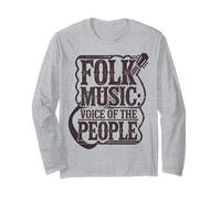 Folk Music Voice of the People Cultural Heritage Music Lover Long Sleeve T-Shirt