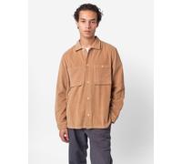 Folk Patch Corduroy Overshirt - Mink Chucky - Brown / XL