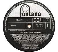 Folk Songs And Drinking Songs From Germany-LP