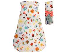Folk & Thread Organic 0.5 tog Sleeping Bag Newborn | Comfortable & Snuggly Baby Summer Sleeping Bag Thoughtfully Designed for a Peaceful Night's Sleep | Ideal for 24-27C Rooms | 0-3m Salcombe